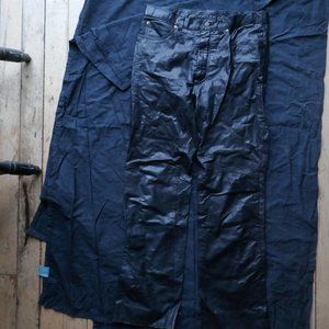 Leather straight leg pants 32x30